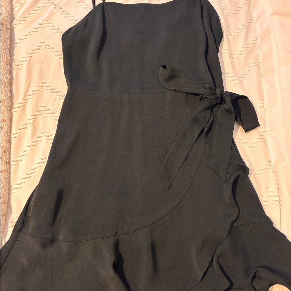 Express Charcoal Asymmetrical Dress